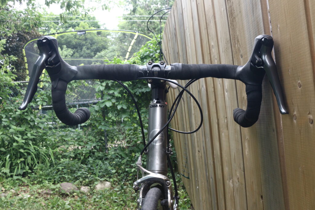 2010 Giant Rapid 3 hybrid to drop-bar conversion, front view.