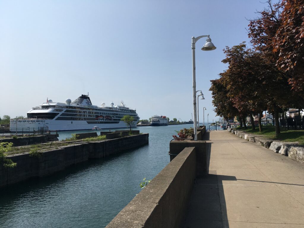 The Welland Canal in Port Colborne.