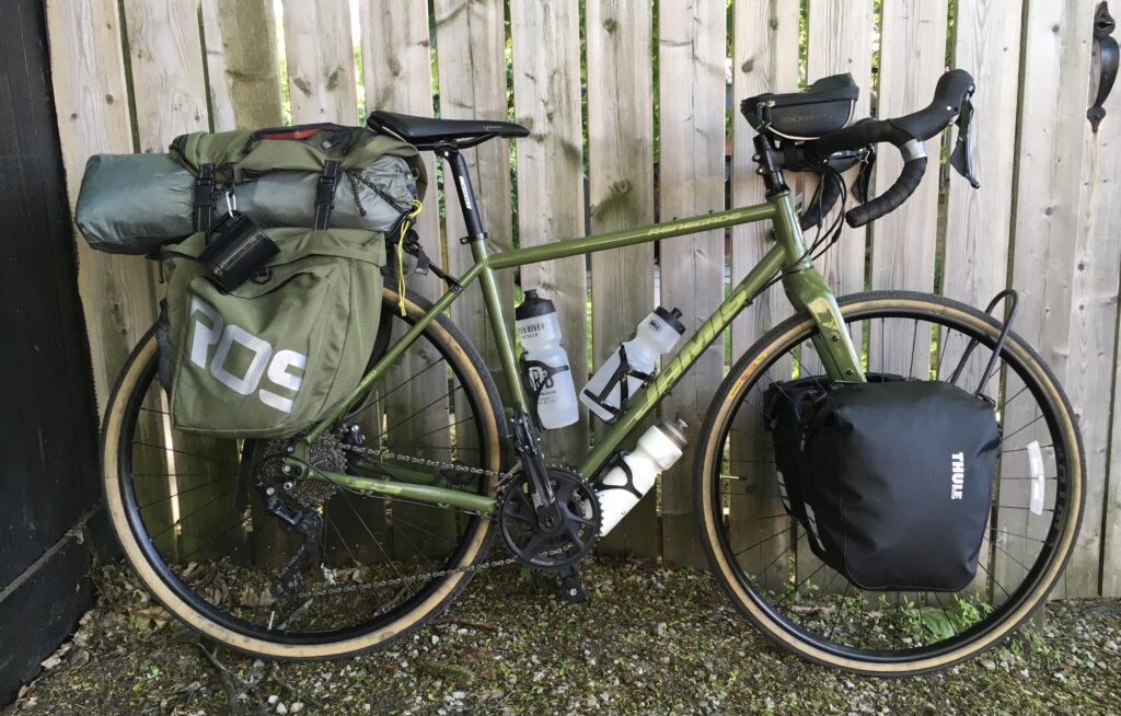 Jamis Renegade S3 fully loaded with touring bags