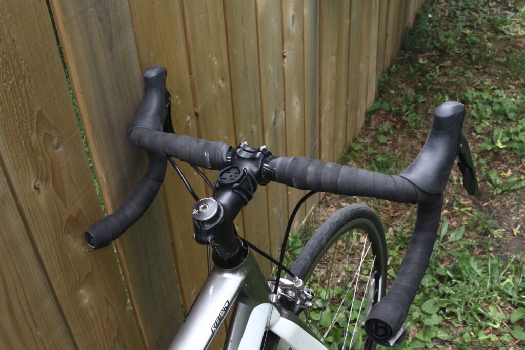 2010 Giant Rapid 3 Hybrid to Road Bike Conversion - top handlebar view.