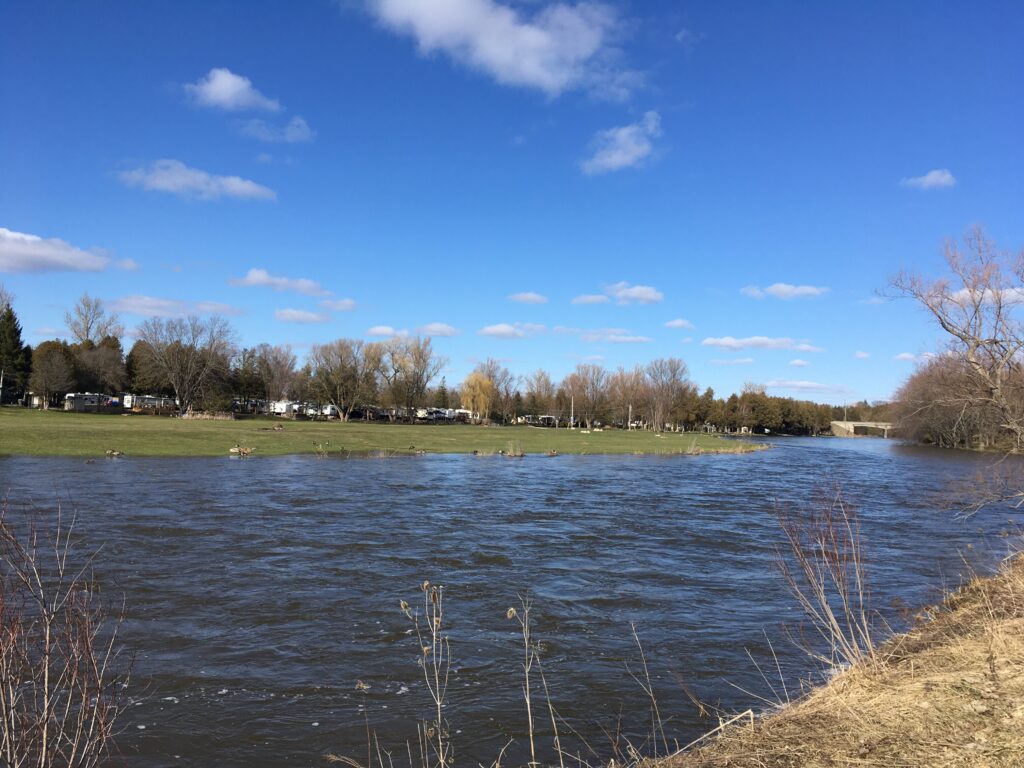 The Grand River in spring months.